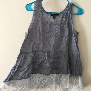 cute chambray look tank